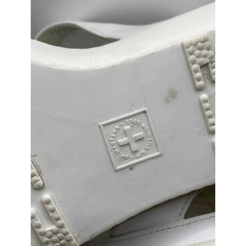 Dr. Martens White Platform T-Strap Wedge Sandals - Picture 11 of 11